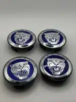 Jaguar Alloy Wheel Center Caps - Set of 4 Royal Blue 59mm - Image 2