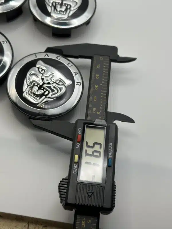 Jaguar Wheel Hub Caps - Set of 4 Gloss Black 59mm | XF XJ XK - Image 4