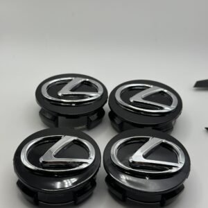 Lexus 62mm Black Wheel Center Caps