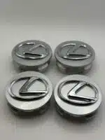 Lexus 62mm Silver Wheel Center Caps - 4pc Hubcap Set Made in Italy - Image 2