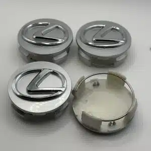 Lexus 62mm Silver Wheel Center Caps