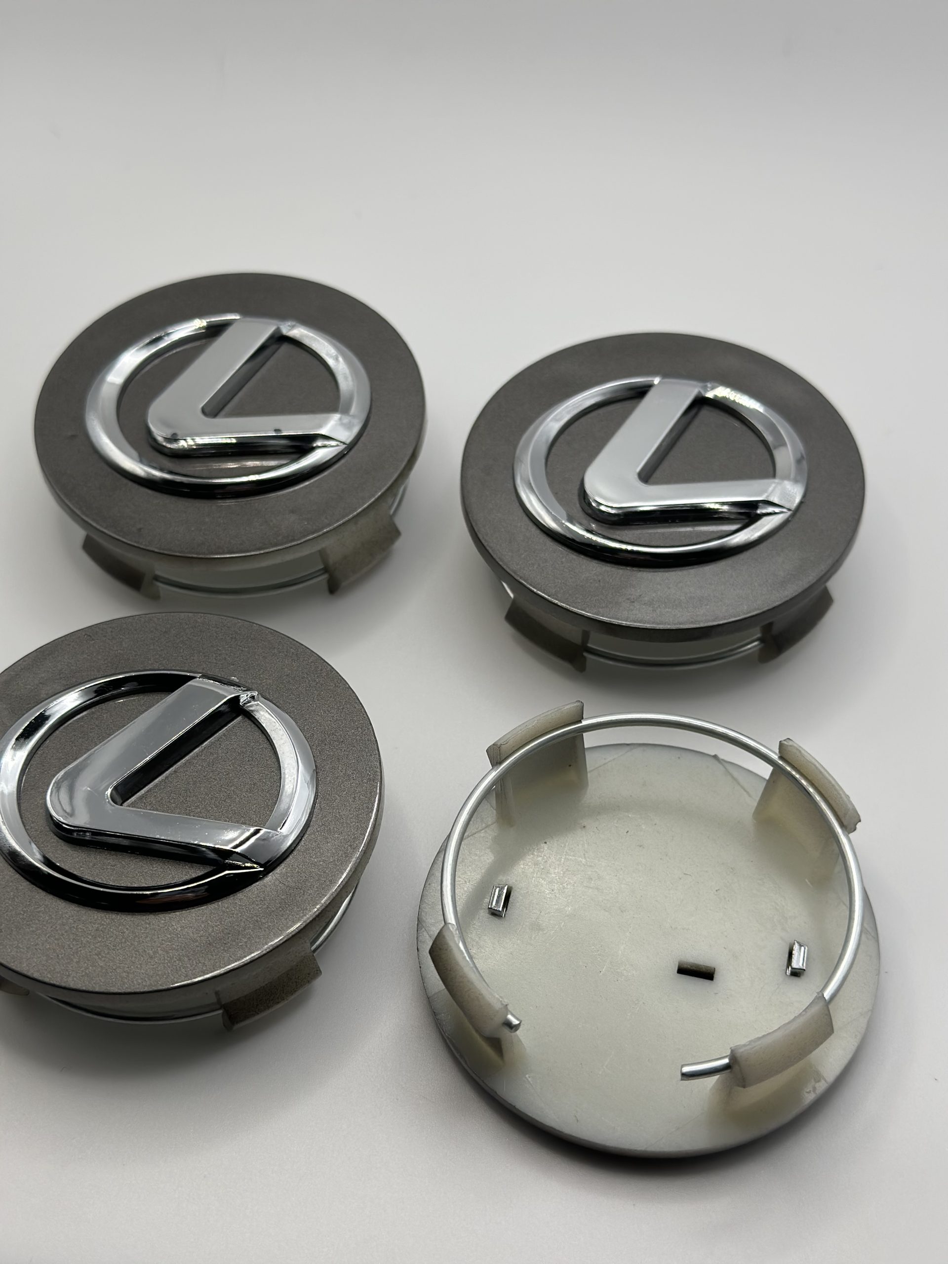 Lexus 62mm Grey Wheel Center Caps Lexus 62mm Grey Wheel Center Caps