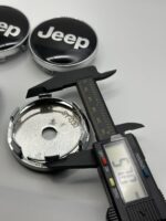 Jeep Black Wheel Center Caps - 60mm 4pc Hubcaps Set - Image 3