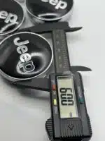 Jeep Black Wheel Center Caps - 60mm 4pc Hubcaps Set - Image 4