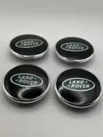 Land Rover 63mm Green Logo Wheel Caps