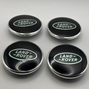 Land Rover 63mm Green Logo Wheel Caps