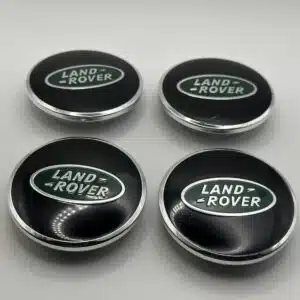 Land Rover 63mm Green Logo Wheel Caps