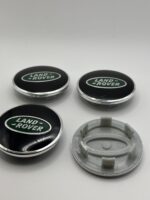 Land Rover 63mm Green Logo Wheel Caps - 4pc Black & Green Set - Image 5