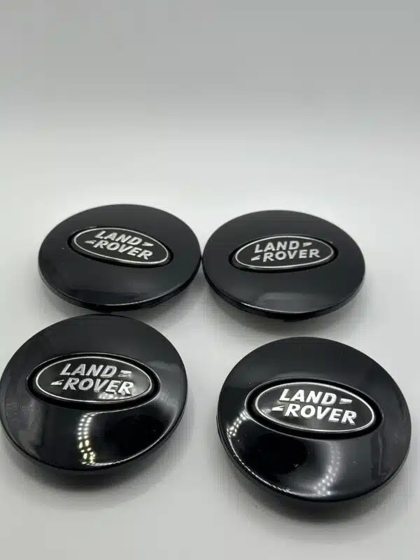 Land Rover 63mm Blackout Wheel Caps - 4pc All-Black Stealth Set - Image 3