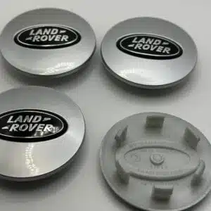 Land Rover 63mm Silver Wheel Caps