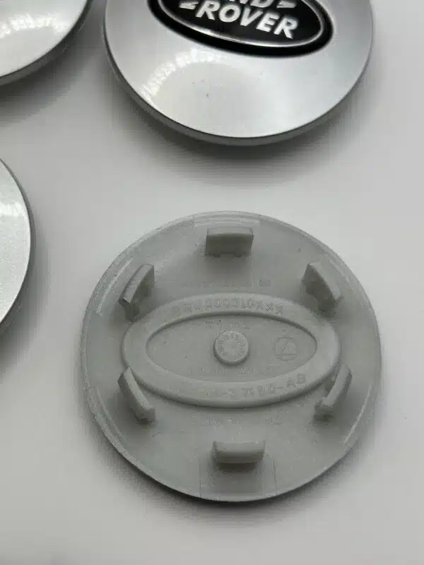 Land Rover 63mm Silver Wheel Caps - 4pc Silver & Black Set - Image 3