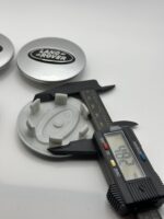 Land Rover 63mm Silver Wheel Caps - 4pc Silver & Black Set - Image 4