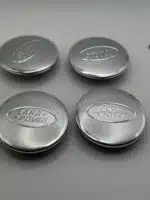 Land Rover 63mm Chrome Wheel Center Caps - 4pc Silver & Chrome Set - Image 2