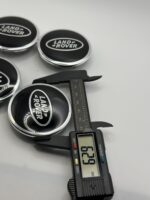 Land Rover 63mm Wheel Center Caps - 4pc Black & Silver Set - Image 5