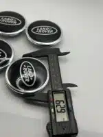 Land Rover 63mm Wheel Center Caps - 4pc Black & Silver Set - Image 5