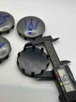 Maserati 60mm Grey Wheel Center Caps - 4pc Set #670025694 - Image 4