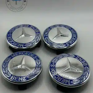 Mercedes Benz Blue Wheel Center Caps