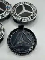 Mercedes Benz Hub Caps - Set of 4 Gloss Black 75mm | 1991–Present - Image 3