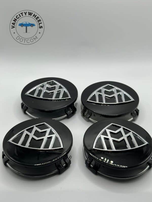 Mercedes Maybach-S Class Wheel Center Caps – Takeoff (Set of 4) – Black - Image 2
