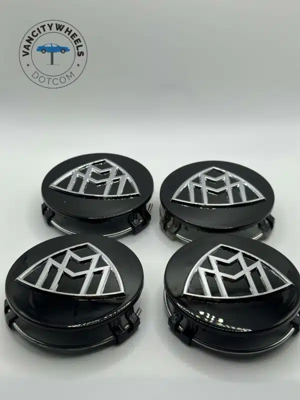 Mercedes Maybach-S Class Wheel Center Caps – Takeoff (Set of 4) – Black - Image 2