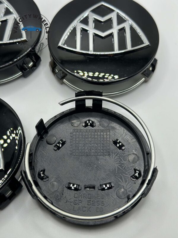 Mercedes Maybach-S Class Wheel Center Caps – Takeoff (Set of 4) – Black - Image 3