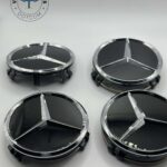 Mercedes Benz Glossy Black Wheel Caps