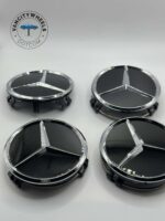 Mercedes Benz Glossy Black Wheel Caps