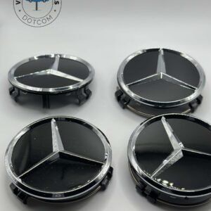 Mercedes Benz Glossy Black Wheel Caps