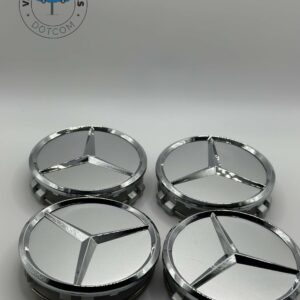 Mercedes Benz Silver Chrome Wheel Caps