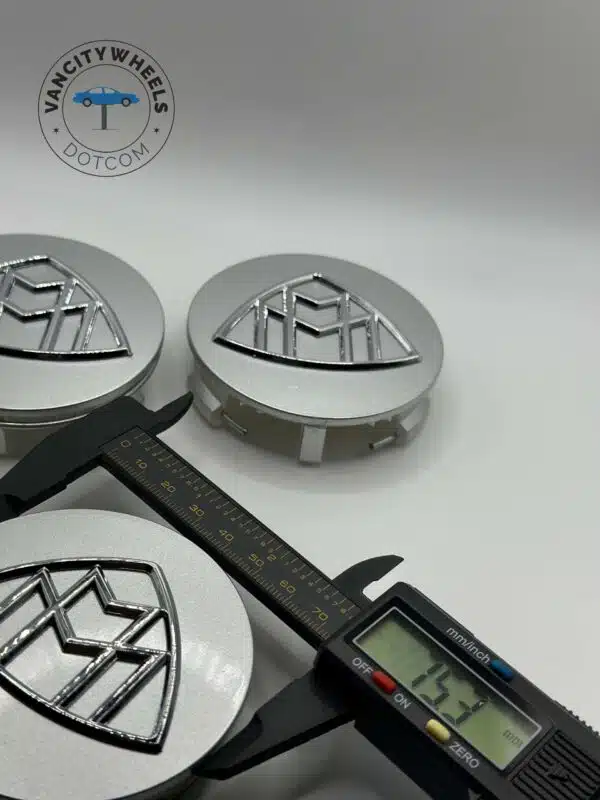 Mercedes Maybach-S Class Wheel Center Caps – Takeoff (Set of 4) – Silver - Image 4