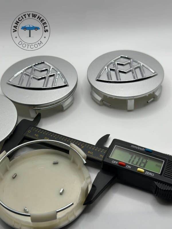 Mercedes Maybach-S Class Wheel Center Caps – Takeoff (Set of 4) – Silver - Image 5