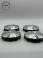 Maserati 60mm Silver Chrome Wheel Center Caps - 4pc Set #670025694 - Image 3
