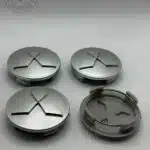 Mitsubishi 60mm Silver Wheel Center Caps