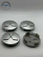 Mitsubishi 60mm Silver Wheel Center Caps