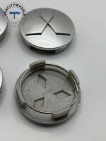 Mitsubishi 60mm Silver Wheel Center Caps - 4pc Set #MR554097 - Image 4