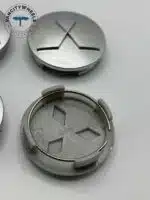 Mitsubishi 60mm Silver Wheel Center Caps - 4pc Set #MR554097 - Image 4