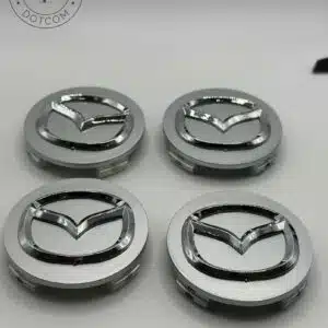Mazda 56mm Silver Wheel Center Caps