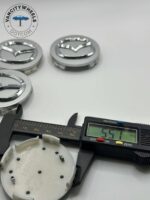 Mazda 56mm Silver Wheel Center Caps - 4pc Chrome Logo Hubcaps - Image 4