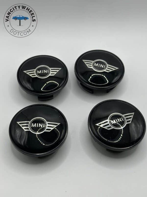 MINI Cooper 55mm Wheel Center Caps - 4pc Set #36131171069 - Image 3