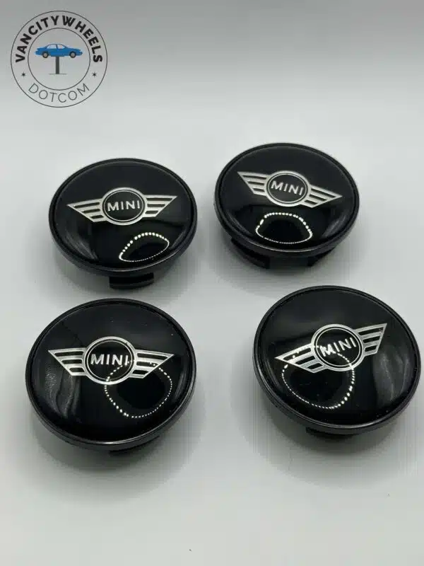 MINI Cooper 55mm Wheel Center Caps - 4pc Set #36131171069 - Image 3