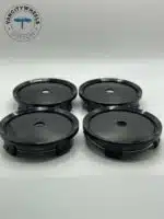 Mercedes Benz 75mm Wheel Hubcaps - Black 4pc Set #2204000125 - Image 3