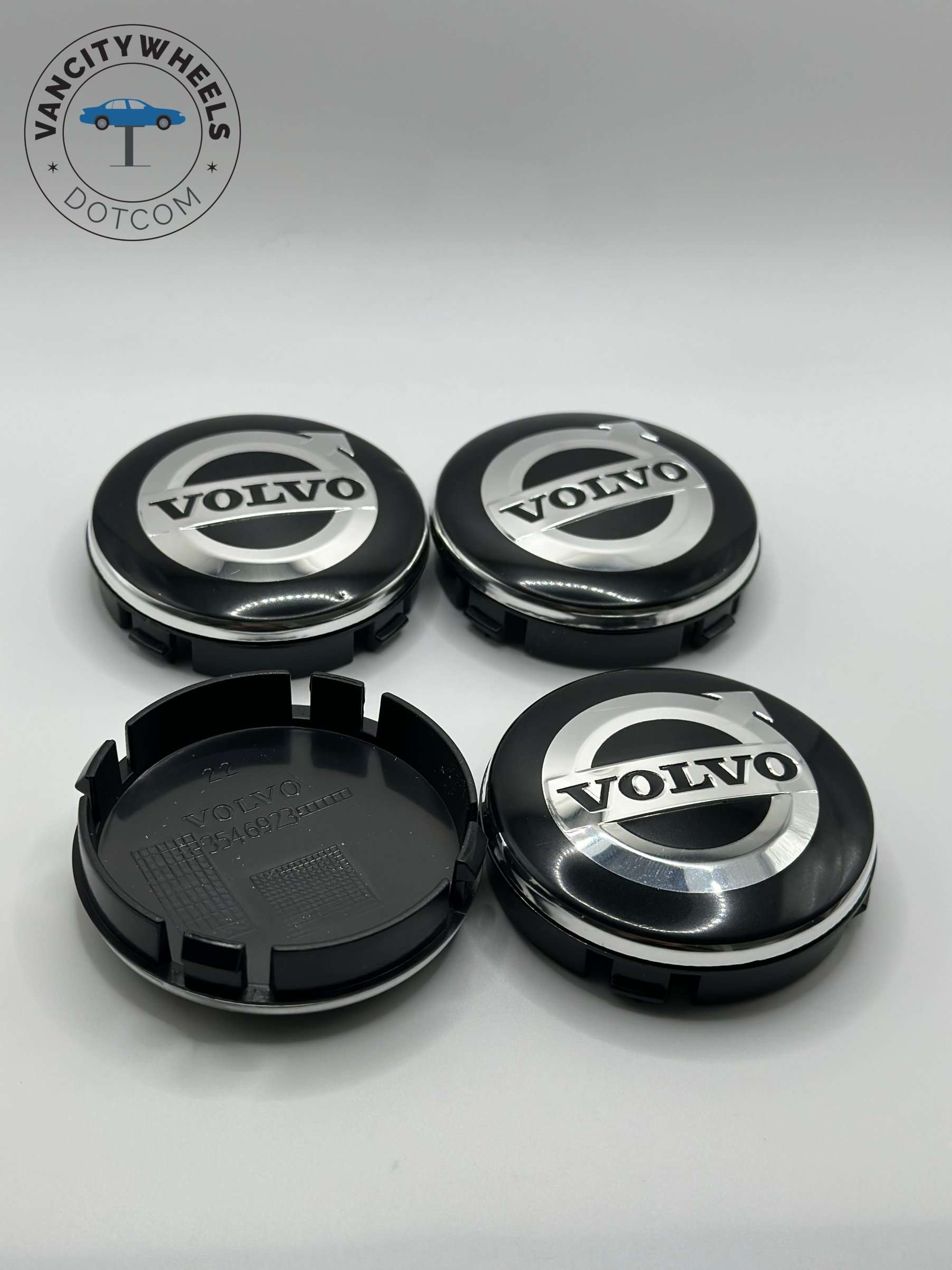 Audi 60mm Black Wheel Center Caps Audi 60mm Black Wheel Center Caps
