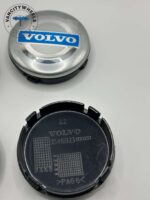 Volvo 64mm Silver Wheel Caps - 4pc Hubcap Set #3546923 - Image 4