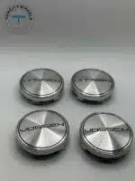 Vossen Wheel Center Caps - Set of 4 Silver Chrome 60mm Hub Covers - Image 3