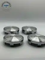 Vossen Wheel Center Caps - Set of 4 Silver Chrome 60mm Hub Covers - Image 2