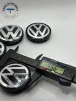 VW 56mm Wheel Center Caps 1J0601171 - Volkswagen Logo Hub Caps (Set of 4) - Image 5