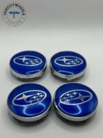 Subaru Blue Wheel Center Caps 60mm - 4pc OEM Replacement - Image 3