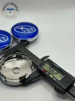 Subaru Blue Wheel Center Caps 60mm - 4pc OEM Replacement - Image 5