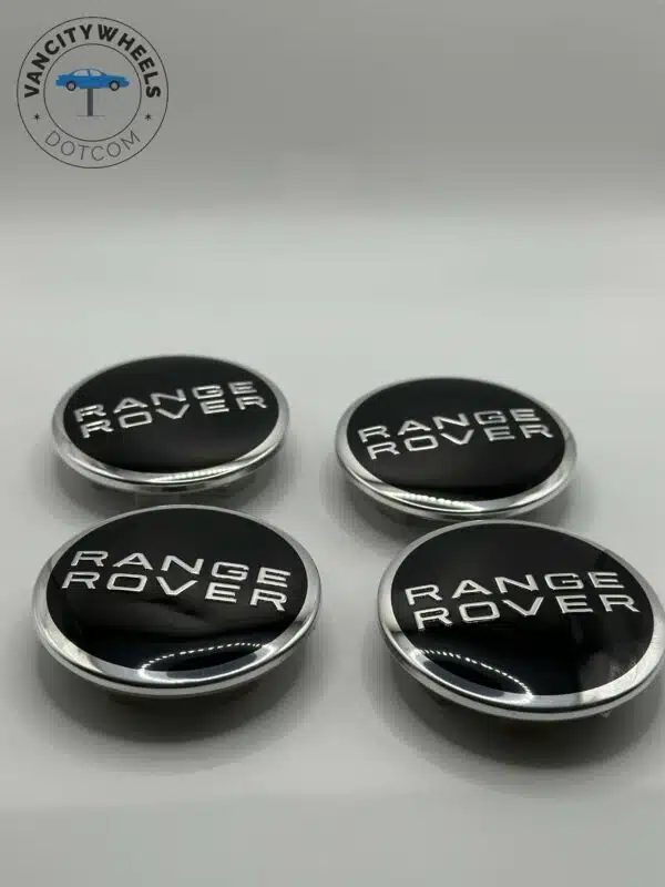 Land Rover 63mm Black Center Caps - 4pc Set for Range Rover & Discovery - Image 5
