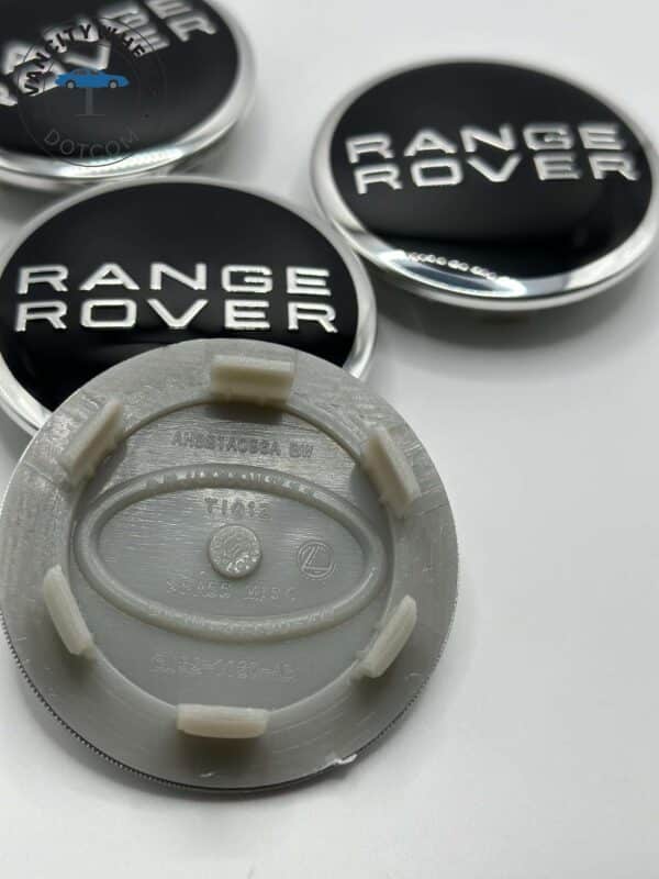Land Rover 63mm Black Center Caps - 4pc Set for Range Rover & Discovery - Image 2